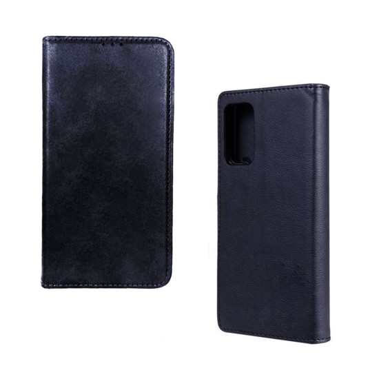 Leather Flip Cover with Internal Pocket for Samsung Galaxy A23 Blue